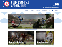 Tablet Screenshot of colincampbellsports.com